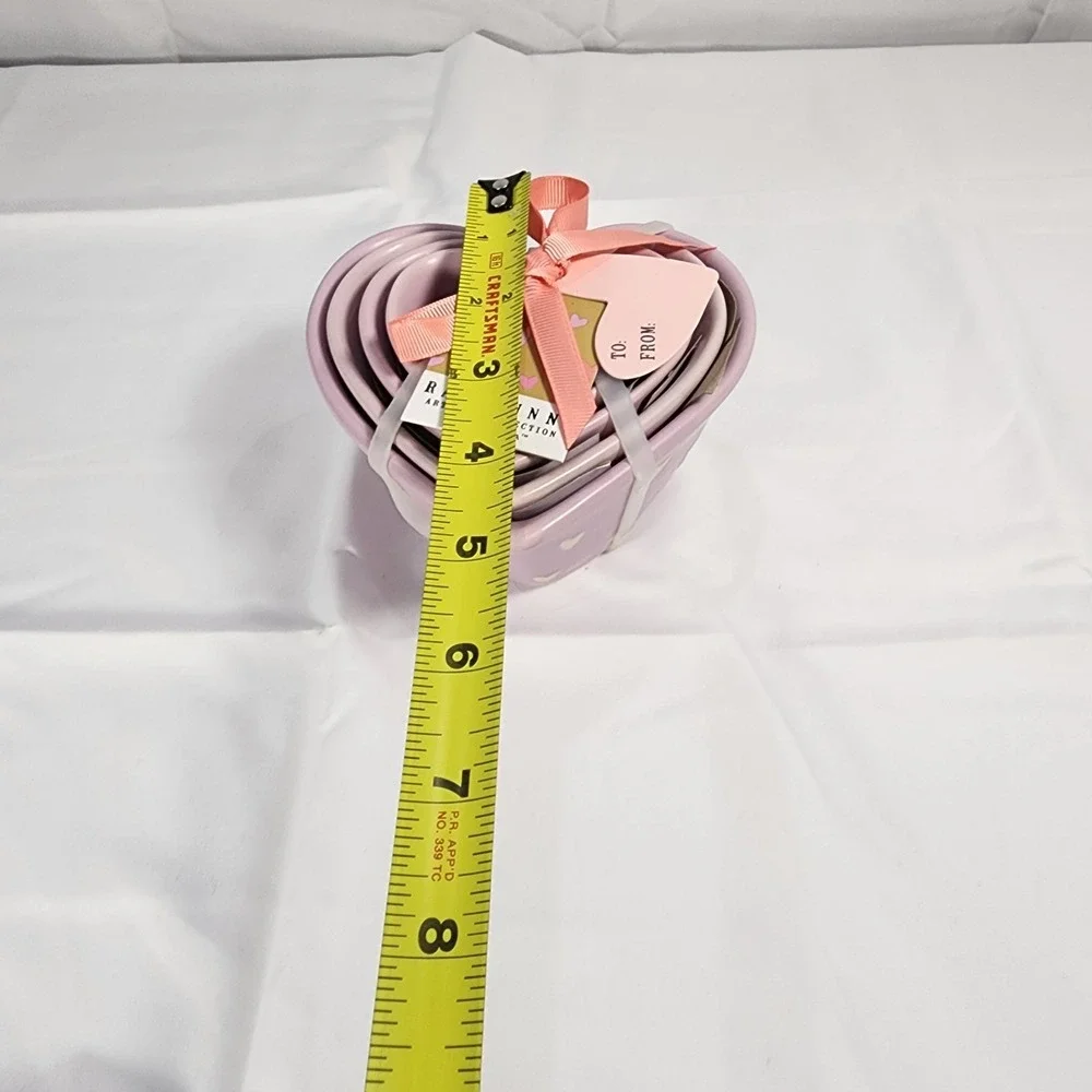 Rae Dunn Lavender Hearts Measuring Cups Set of 4 2024 Artisan By Magenta Coll.